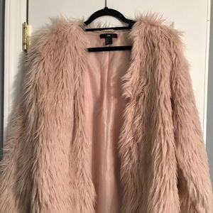 H&M Pink Furry Jacket